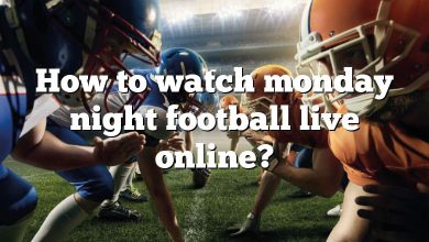 How to watch monday night football live online?