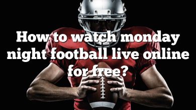 How to watch monday night football live online for free?