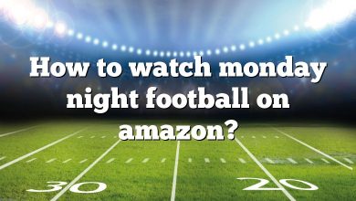 How to watch monday night football on amazon?