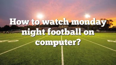How to watch monday night football on computer?