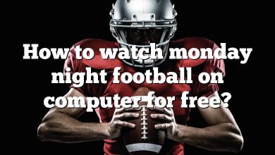 How to watch monday night football on computer for free?