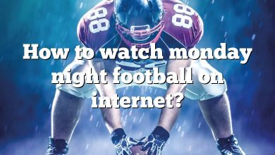 How to watch monday night football on internet?