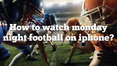 How to watch monday night football on iphone?