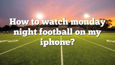 How to watch monday night football on my iphone?