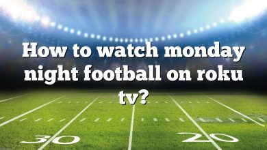How to watch monday night football on roku tv?