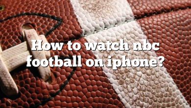 How to watch nbc football on iphone?