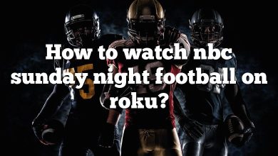 How to watch nbc sunday night football on roku?