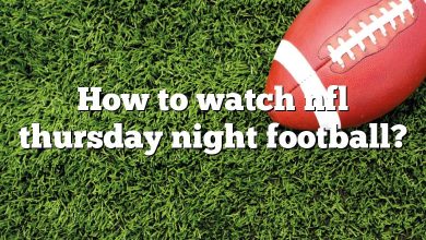 How to watch nfl thursday night football?