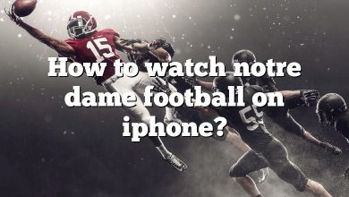 How to watch notre dame football on iphone?