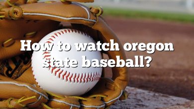 How to watch oregon state baseball?