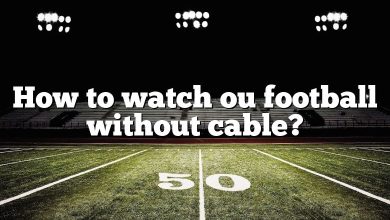 How to watch ou football without cable?