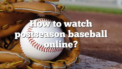 How to watch postseason baseball online?