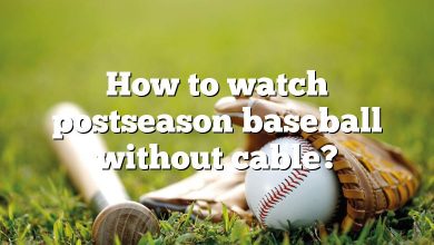 How to watch postseason baseball without cable?