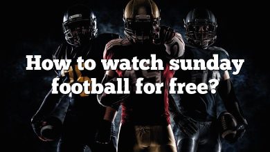 How to watch sunday football for free?