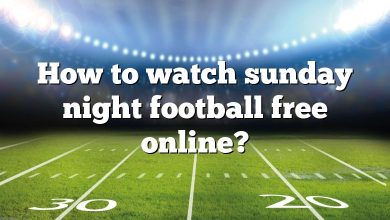 How to watch sunday night football free online?