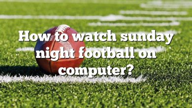 How to watch sunday night football on computer?