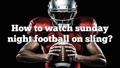 How to watch sunday night football on sling?