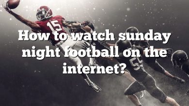 How to watch sunday night football on the internet?