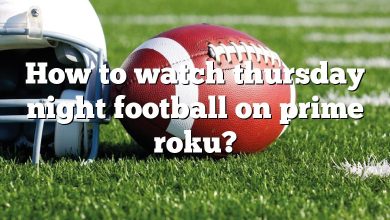 How to watch thursday night football on prime roku?