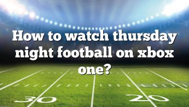 How to watch thursday night football on xbox one?