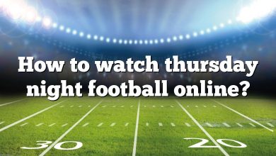 How to watch thursday night football online?