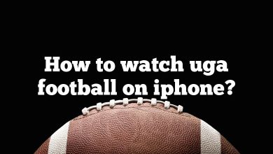 How to watch uga football on iphone?
