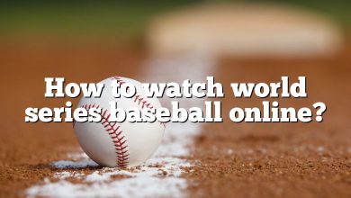 How to watch world series baseball online?