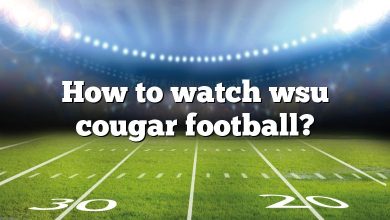How to watch wsu cougar football?