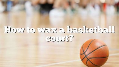How to wax a basketball court?