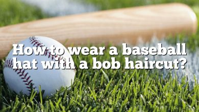 How to wear a baseball hat with a bob haircut?