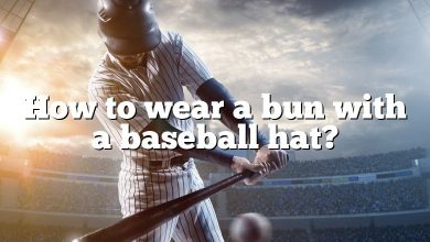 How to wear a bun with a baseball hat?