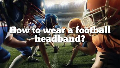 How to wear a football headband?