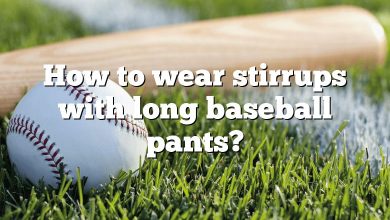 How to wear stirrups with long baseball pants?