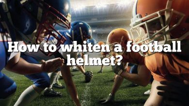 How to whiten a football helmet?