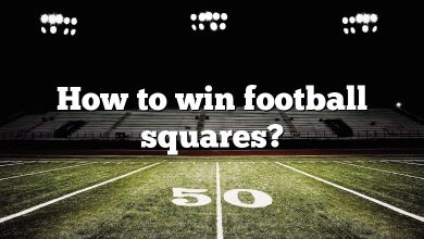 How to win football squares?