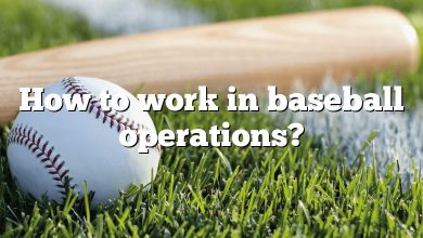 How to work in baseball operations?