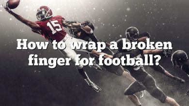 How to wrap a broken finger for football?