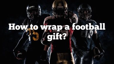 How to wrap a football gift?