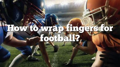 How to wrap fingers for football?