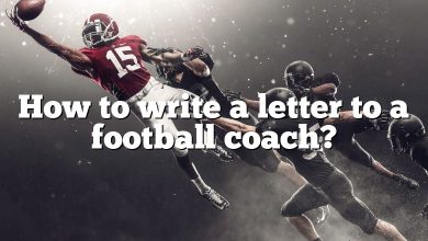 How to write a letter to a football coach?