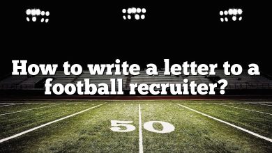 How to write a letter to a football recruiter?