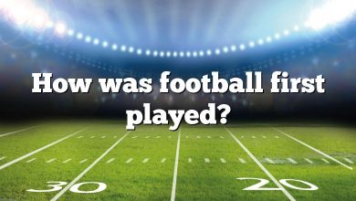 How was football first played?