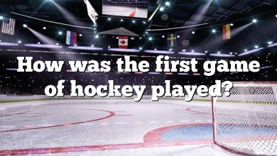 How was the first game of hockey played?