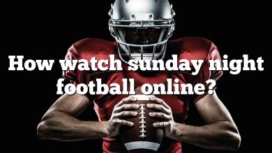 How watch sunday night football online?