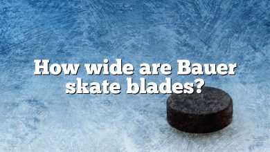 How wide are Bauer skate blades?