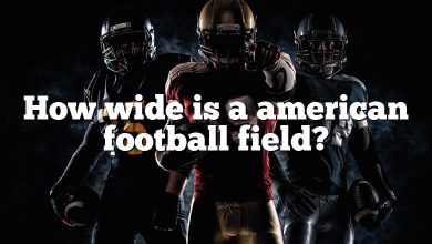 How wide is a american football field?