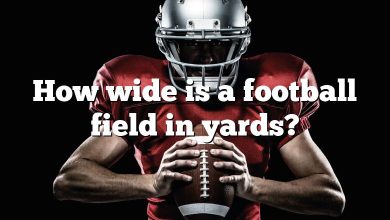 How wide is a football field in yards?