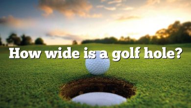 How wide is a golf hole?