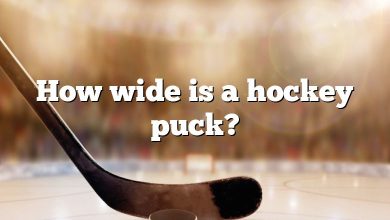 How wide is a hockey puck?