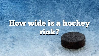 How wide is a hockey rink?